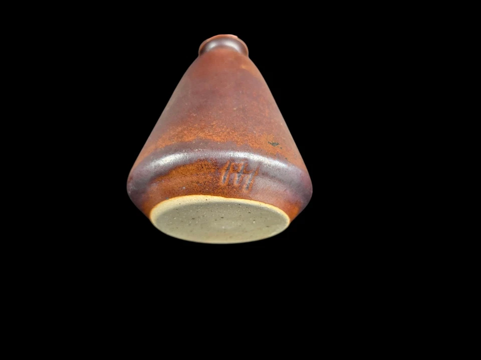 Studio Künstler Keramik Vase - Signiert RH / AH - 11,5 cm - Bild 3 von 4