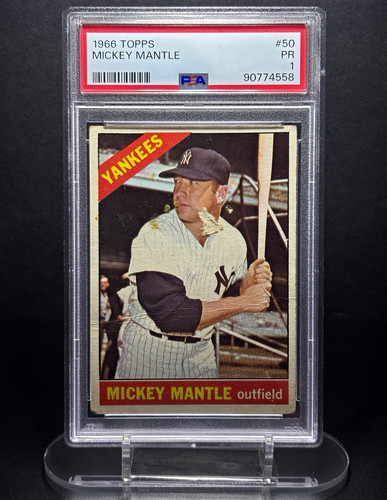1966 Topps - Mickey Mantle #50 PSA 1