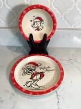 Disney Minnie Mouse Sketchbook 2 Piece Kitchen Bowl  Plate Set Dishware
