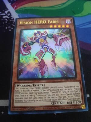Vision HERO Faris 1st Edition Ultra Rare RA01-EN004 Yu-Gi-Oh!