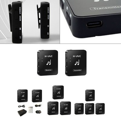 24G Wireless In Ear Monitor System Ohrhörer Transmitter Receiver Stereo