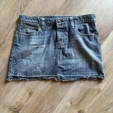 VTG Polo Jeans Co Ralph Lauren Jean Cutoff Mini Skirt women  s Size 8