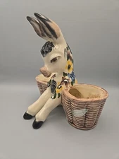 Leslie Furlong Donkey Planter  6.5" x  6" x  5.5"