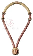 36Plait Braided Bosal, Chestnut Cherry Rawhide Bosal, 11-inch High Quality Bosal