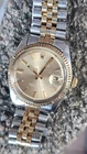 Vintage Rolex Datejust 1601 Ghost Dial 2-Tone Men's Automatic Watch 1976