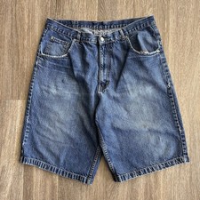Vtg 90 s Joker Long Baggy Jean Shorts Size 38x13 Measurements Pictured