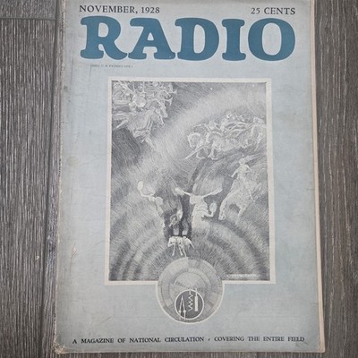 Vintage ''Radio'' November 1928 Magazine/Book