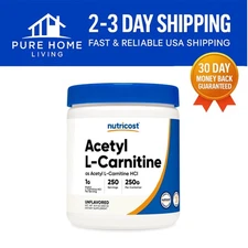 Acetyl L-Carnitine Powder 250g – 1g Serving, Gluten Free, Pure Energy
