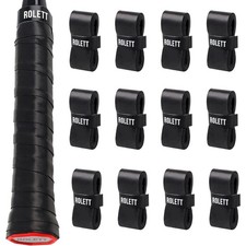 Precut Tennis Overgrip Tape 12 Pack, Anti-Slip Absorbent Dry Feel Racket Grip