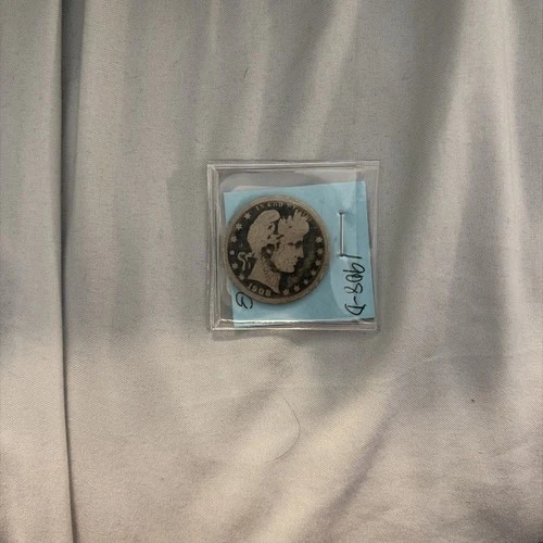 ￼1908-D Barber Quarter 90% Silver