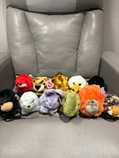 Puffkins Retired Bean Bag Plush Lot - Small Assorted Stuffed Animals Zoo Lot 