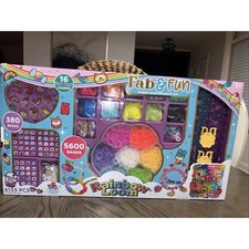 NEW SEALED Rainbow Loom 6155 Pcs Fab  Fun Rubber Band Bracelet Kit