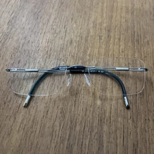 Silhouette Eyeglasses 5222 60 6061 Black Gunmetal Silver 55-21-145 Rimless