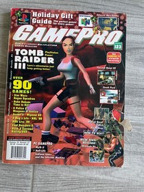 🔥Gamepro Video Game Magazine Issue No # 123 December 1998 Tomb Raider III