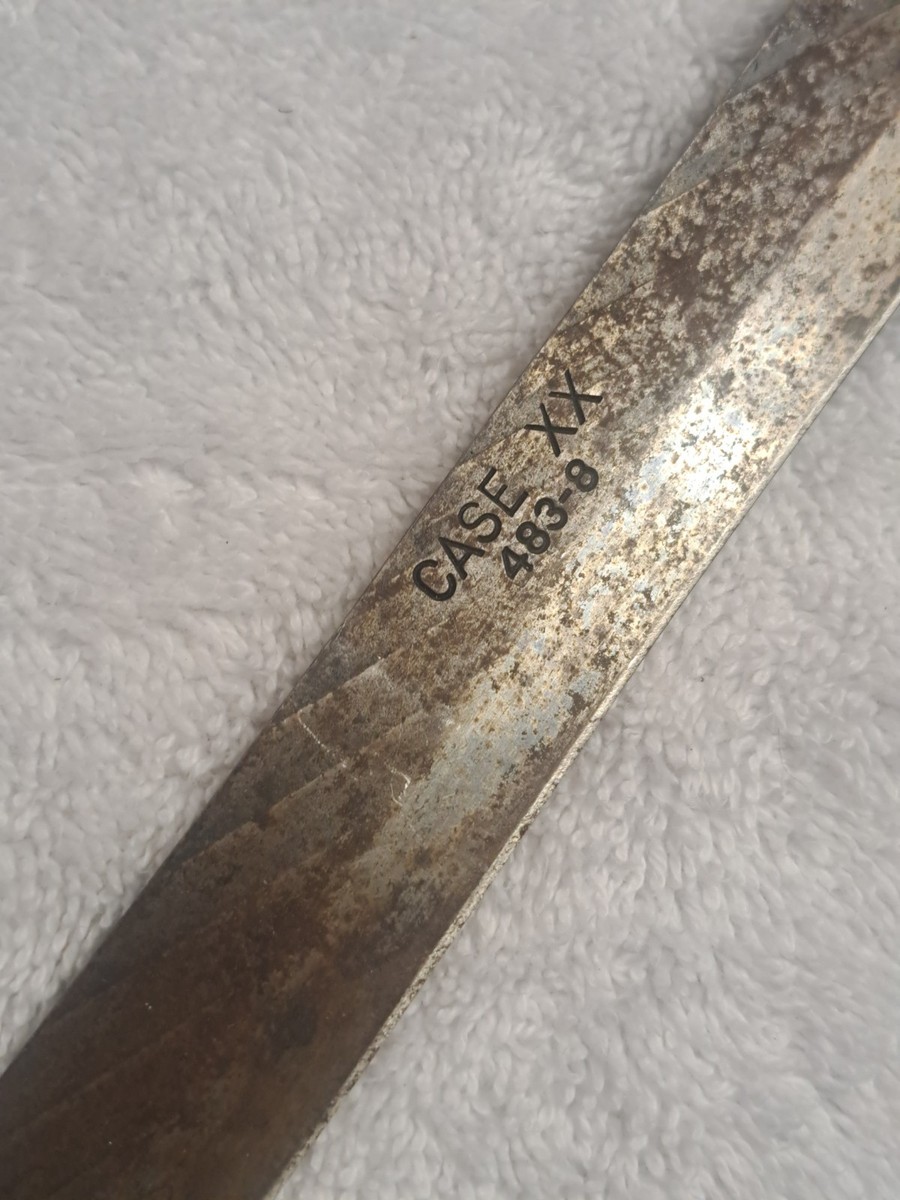 Vtg Case XX 483-8 Old Forge Kitchen Chef Knife 7.5” Blade Striped