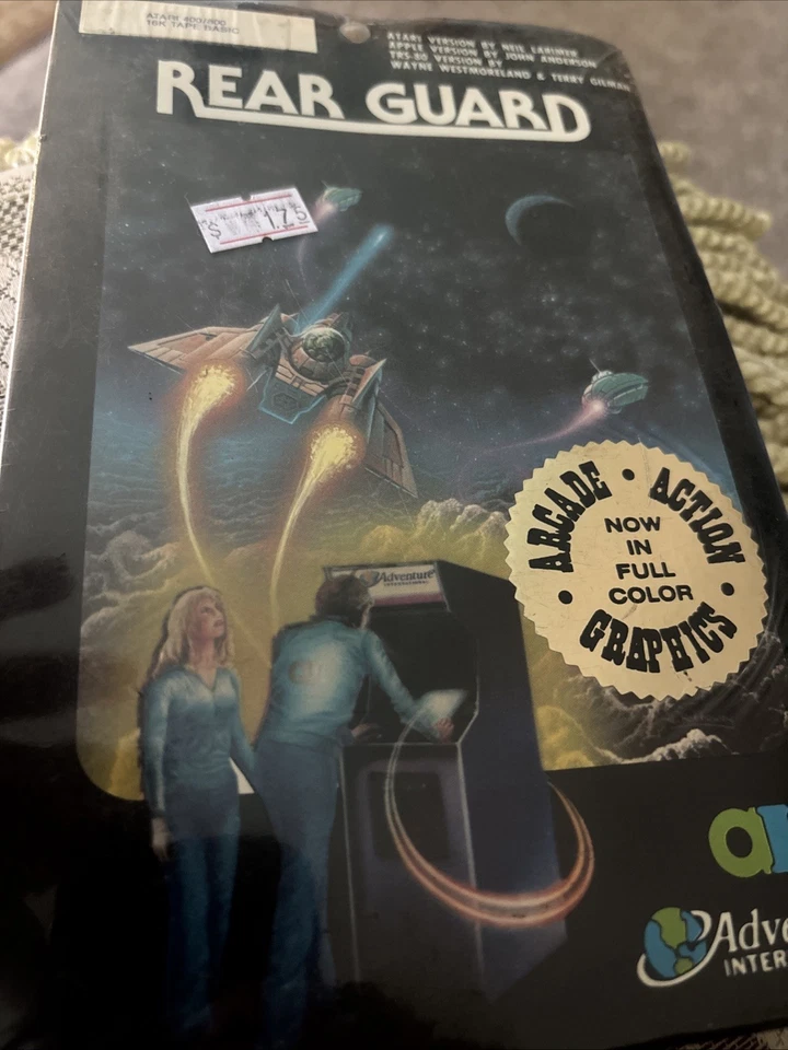 Sealed Copy Adventure International Atari 8 Bit REAR GUARD 16K Tape Data  - Image 4 of 4