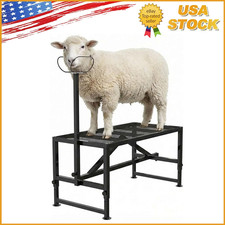 500LBS Livestock Stand Goat Trimming Stand, 47"x23" Tabletop Goat Milking Stand