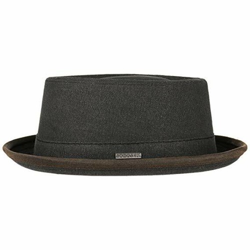 STETSON PORK PIE CANVAS MUSICIANS HAT SIZE M MEDIUM MENS RARE FEDORA