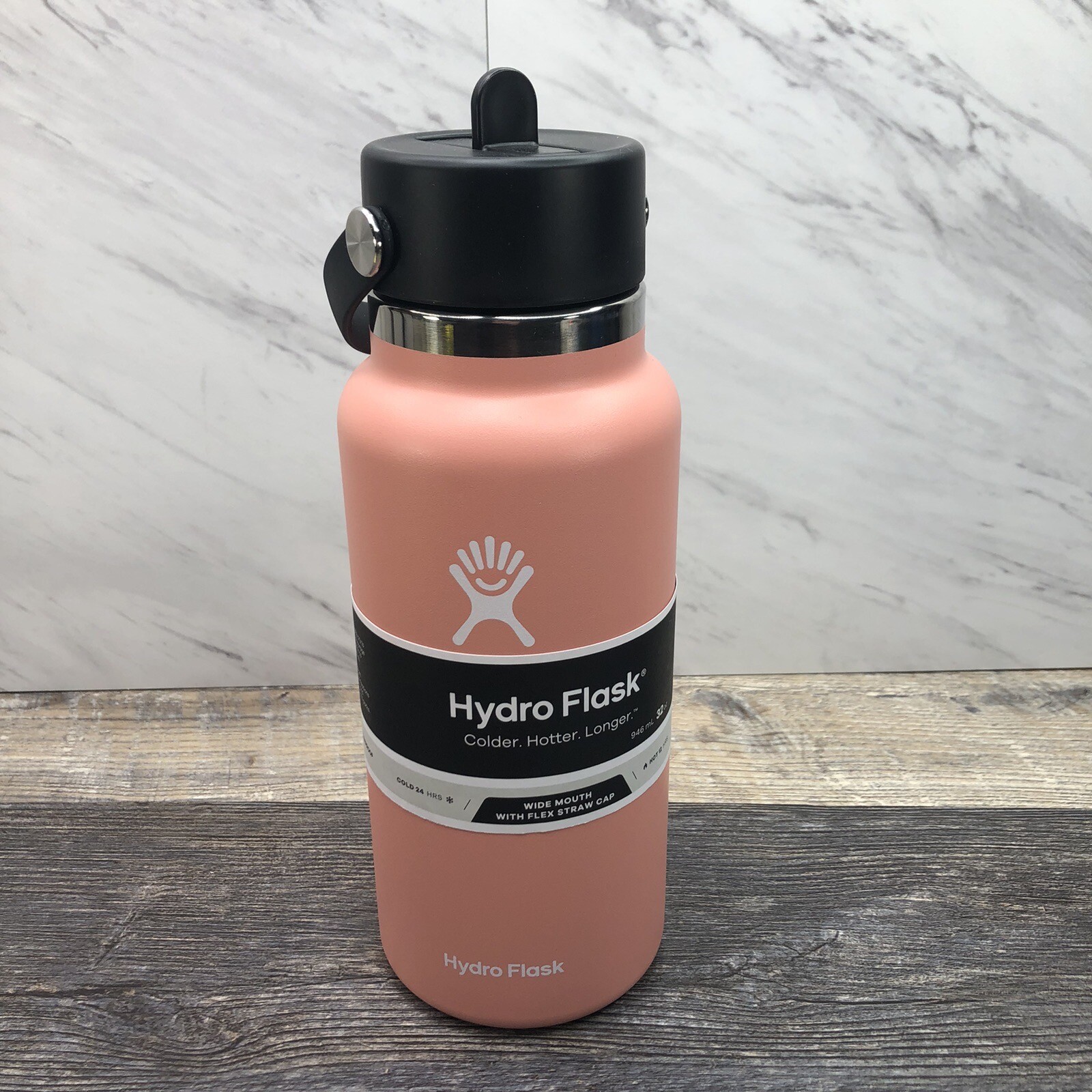 Hydro Flask 32 oz (946 mL) Wide Mouth Bottle with Flex Straw Cap