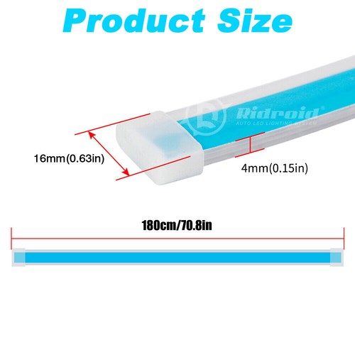 Tira de luces de circulación diurna LED DRL para capó dinámico para automóvil de 150 cm - Imagen 2 de 18