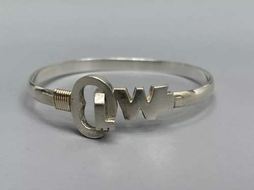 Sterling Silver 14k Gold Bangle Bracelet