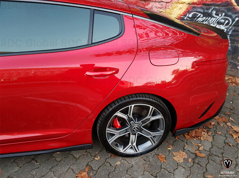 Image 51 - M&amp;amp;S Rear Wing Type Lip Spats [Matte Black] for Kia Stinger 2018~2021 *USA Stock*