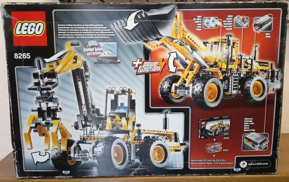 LEGO Technic 8265 Radlader - Frontlader  - front loader 100% komplett mit OVP BA - Bild 3 von 3