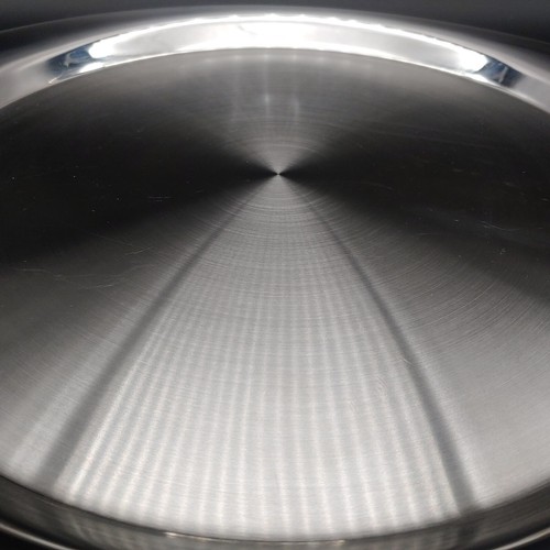 Large Crate & Barrel Oval Stainless Steel Serving Tray 18" x 15 1/2" - Picture 5 of 22