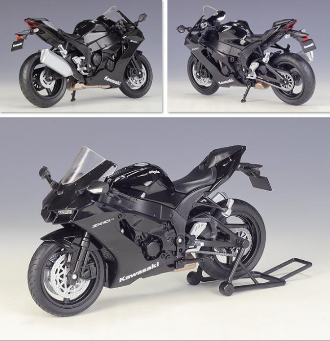 Welly 1:12 Kawasaki 2021 Ninja ZX-10R Black Motorcycle Bike Model New in Box