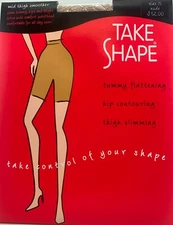 1p JCPenney Take Shape Mid Thigh Smoother Shapewear - sz 1, 2, 3, 4 -Black, Nude