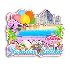 Paradise Island Bahamas Refrigerator magnet 3D travel souvenirs wood craft gifts