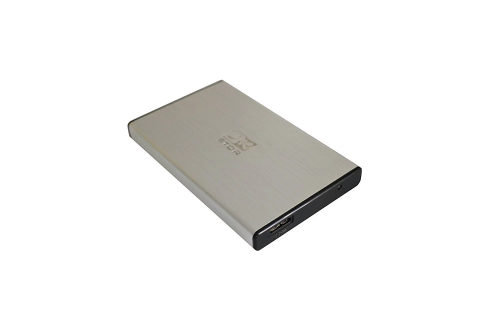 External USB 3.0 Portable 2.5" SATA Aluminium Hard Drive Silver (80GB) By JKStor - Image 4 of 4