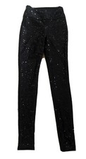 Balera Dance Lined Leggings Sequin Size SA Small Adult Black
