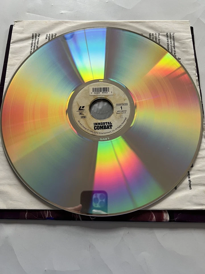 Immortal Combat - Robby Piper  - LaserDisc NTSC - 1993 Ex-rental - Imagem 3 de 3