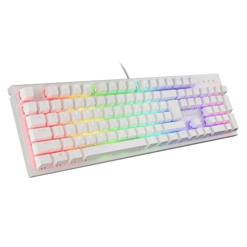 Genesis Thor 303 B White RGB Mechanical Keyboard Outemu Brown USB 104 Keys