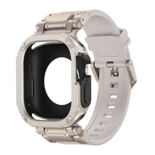 Correa y carcasa de metal + silicona para Apple Watch Ultra2 49 mm 9 8 44/45 mm - Imagen 15 de 32
