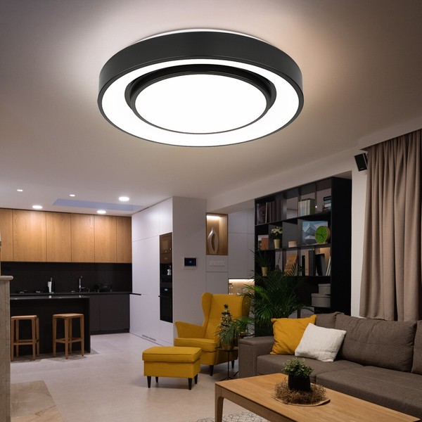Deckenleuchte Deckenlampe Flurlampe Fernbedienung Dimmer Cct Nachtlicht Led-image