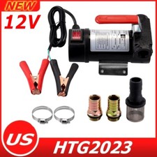 Electric Fuel Transfer Pump Diesel Kerosene Oil Commercial Auto 12V 260W 50L/Min