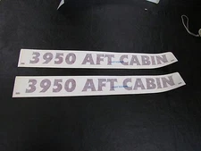 CRUISERS " 3950 AFT CABIN " PAIR (2) DECAL CRANBERRY 24 1/4" X 2 1/8" MARINE BOA