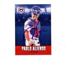 Pablo Aliendo signed autograph 2022 South Bend Cubs baseball card Venezuela f