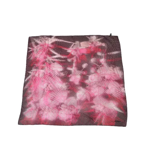GUCCI 100% soie foulard à pois rose x noir