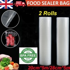 2X 5M Vacuum Food Sealer Bags Rolls Vacum Sealer Dry Wet Pack Machine/Food Bags