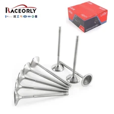 RACEORLY 8x Intake Valve For Mercedes-Benz C230K 03-05 M271 1.8L 2710530601
