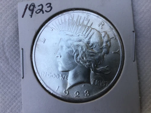 1923 Silver Peace Dollar. BU unc. Condition.i