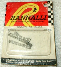 Pick Up Brushes by Rannalli Slot Car Tinned 1 1/4" X 1/8" Original NOS #1803