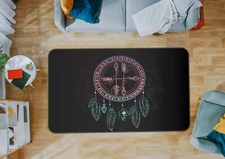 3D Feather Arrow ZHUA1120 Game Non Slip Rug Mat Photo Carpet Zoe