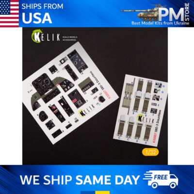 Reskit K32007 SBD-3 ''Dauntless'' interior 3D decals for Trumpeter kit 1/32