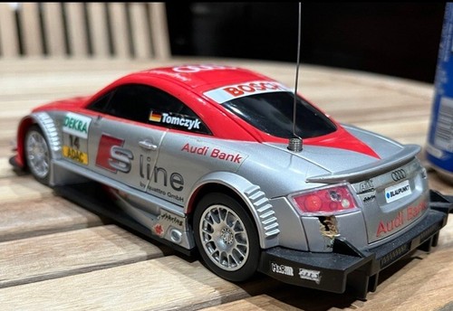 Dickie Spielzeug Kunststoff rot RC Audi R8 DTM Maßstab 1:32 ohne Fernbedienung 40 MHZ selten - Bild 8 von 11