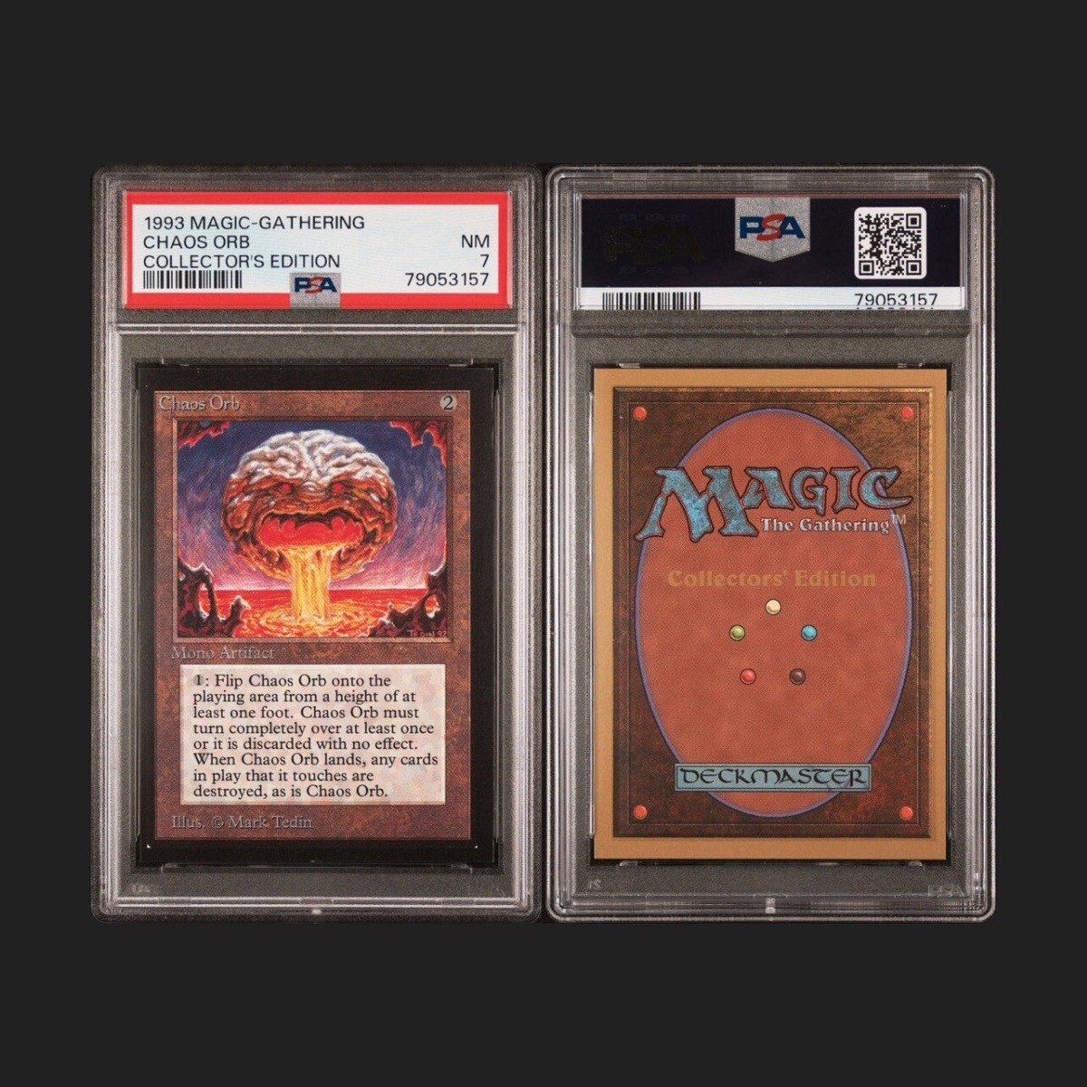 Chaos Orb 1993 Collector's Edition Psa 7 MTG Magic The Gathering