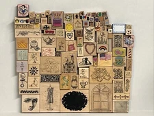 You Pick Wood Mounted Rubber Stamps Lot - Mixed Themes Hero Arts PSX Upd. 08/22